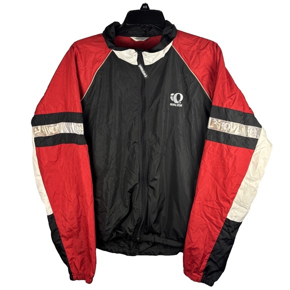 Pearl Izumi Other - Vtg Pearl Izumi Jacket Mens Size L Black Red Cycling Windbreaker 90s